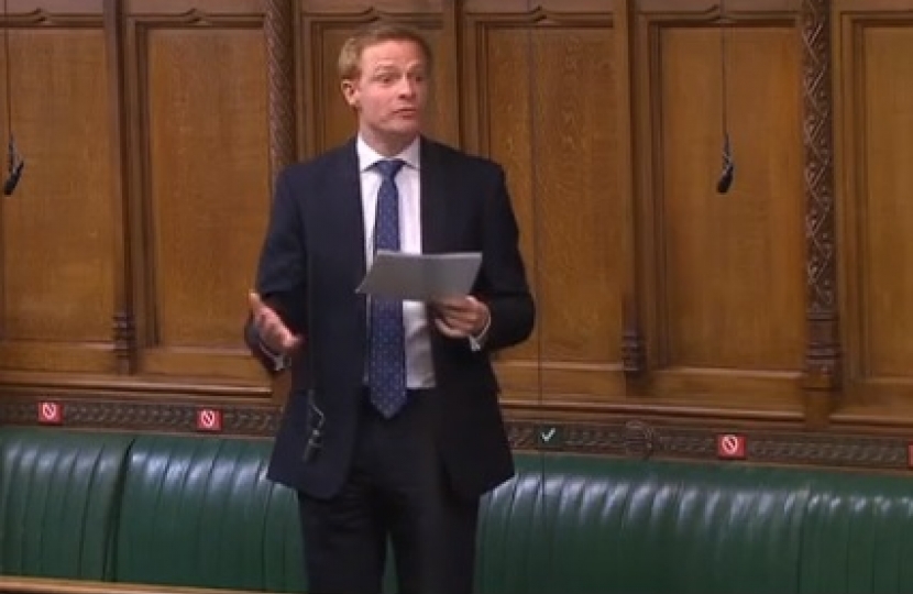 Robbie Moore MP in Parliament