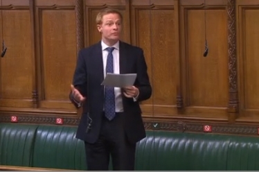 Robbie Moore MP in Parliament